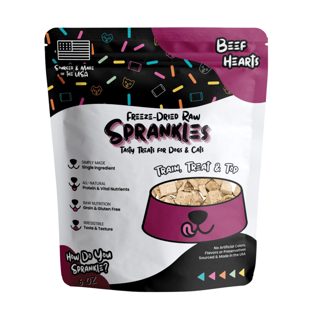 Freeze Dried Beef Hearts Treats - Sprankles for Pets