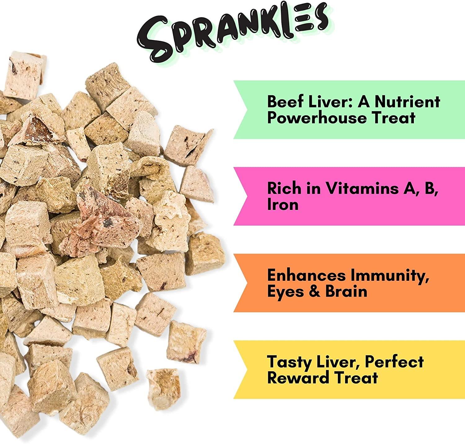 Sprankles for Pets Freeze Dried Beef Hearts Treat