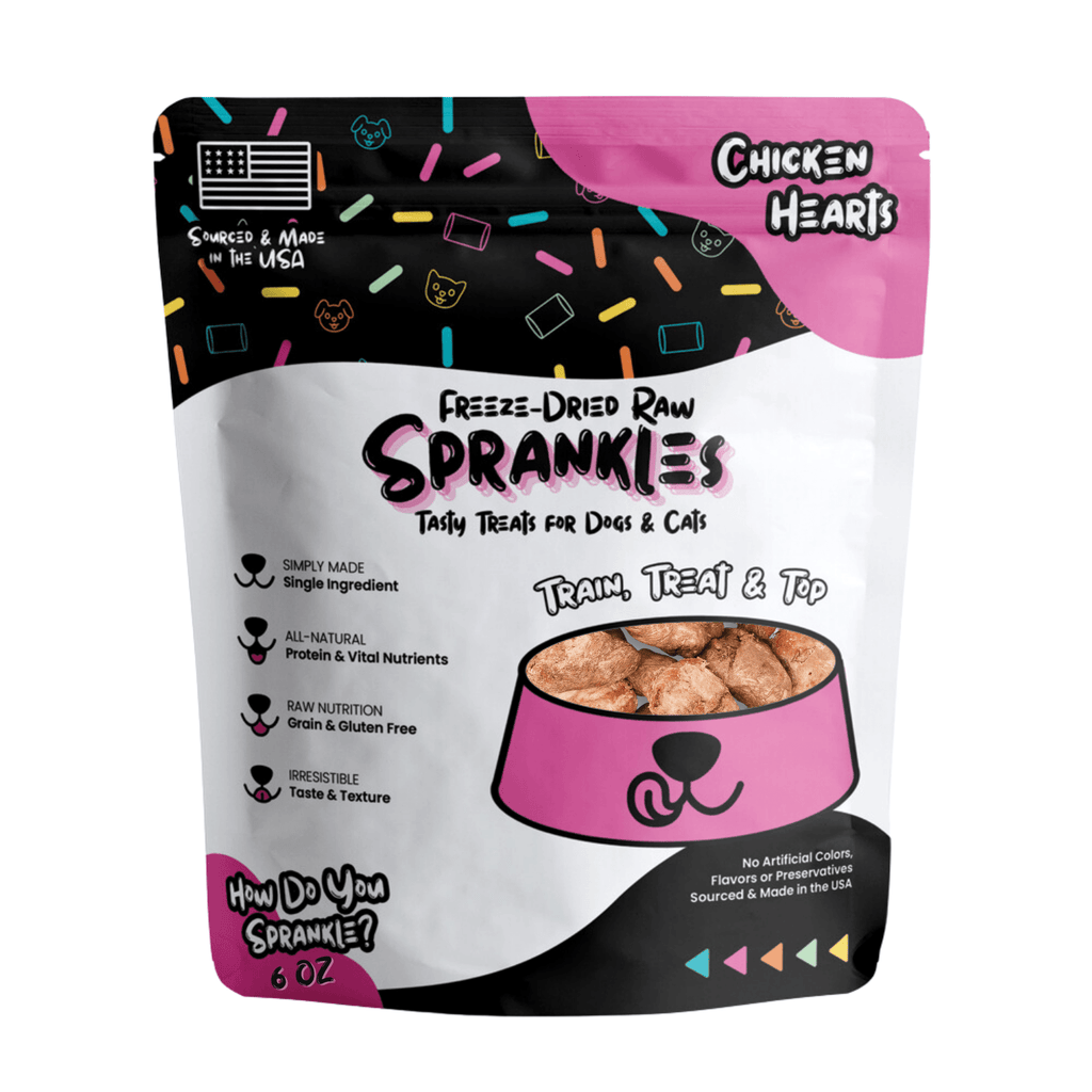 Freeze Dried Chicken Heart Treats - Sprankles for Pets