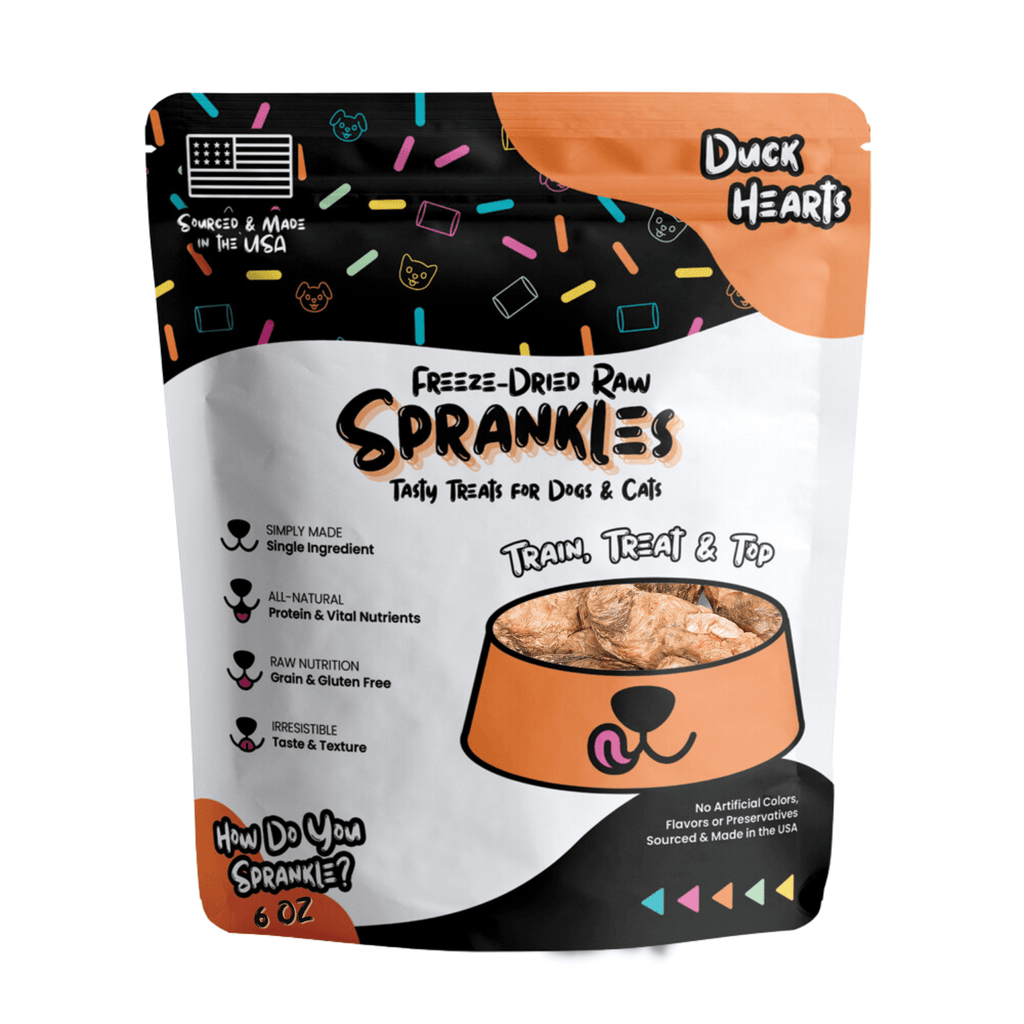 Freeze Dried Duck Heart Treats - Sprankles for Pets