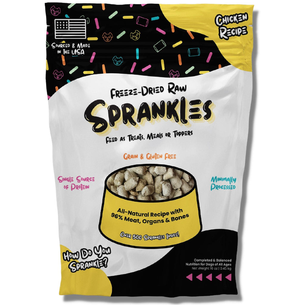 Freeze Dried Raw Chicken Recipe, Meal Topper or Treat - Sprankles for Pets